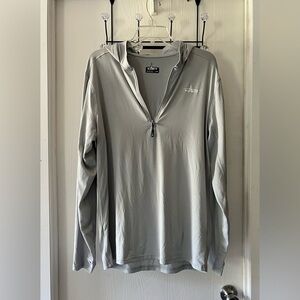 Habit Solar-Factor Performance Men's Gray Long Sleeve Hoodie Shirt